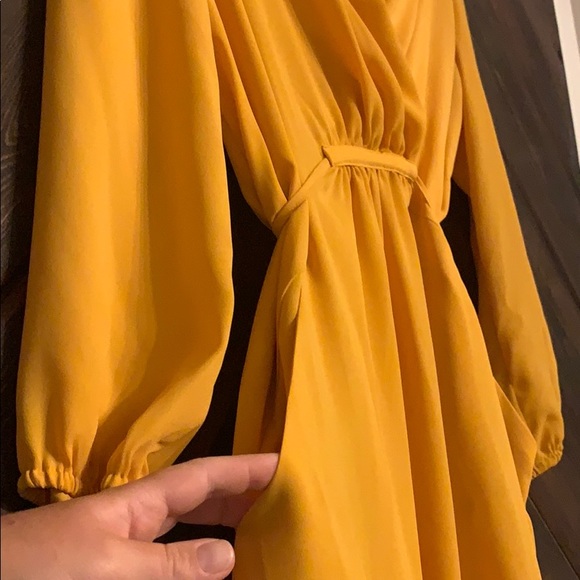 Bar III mustard yellow dress - Picture 3 of 4